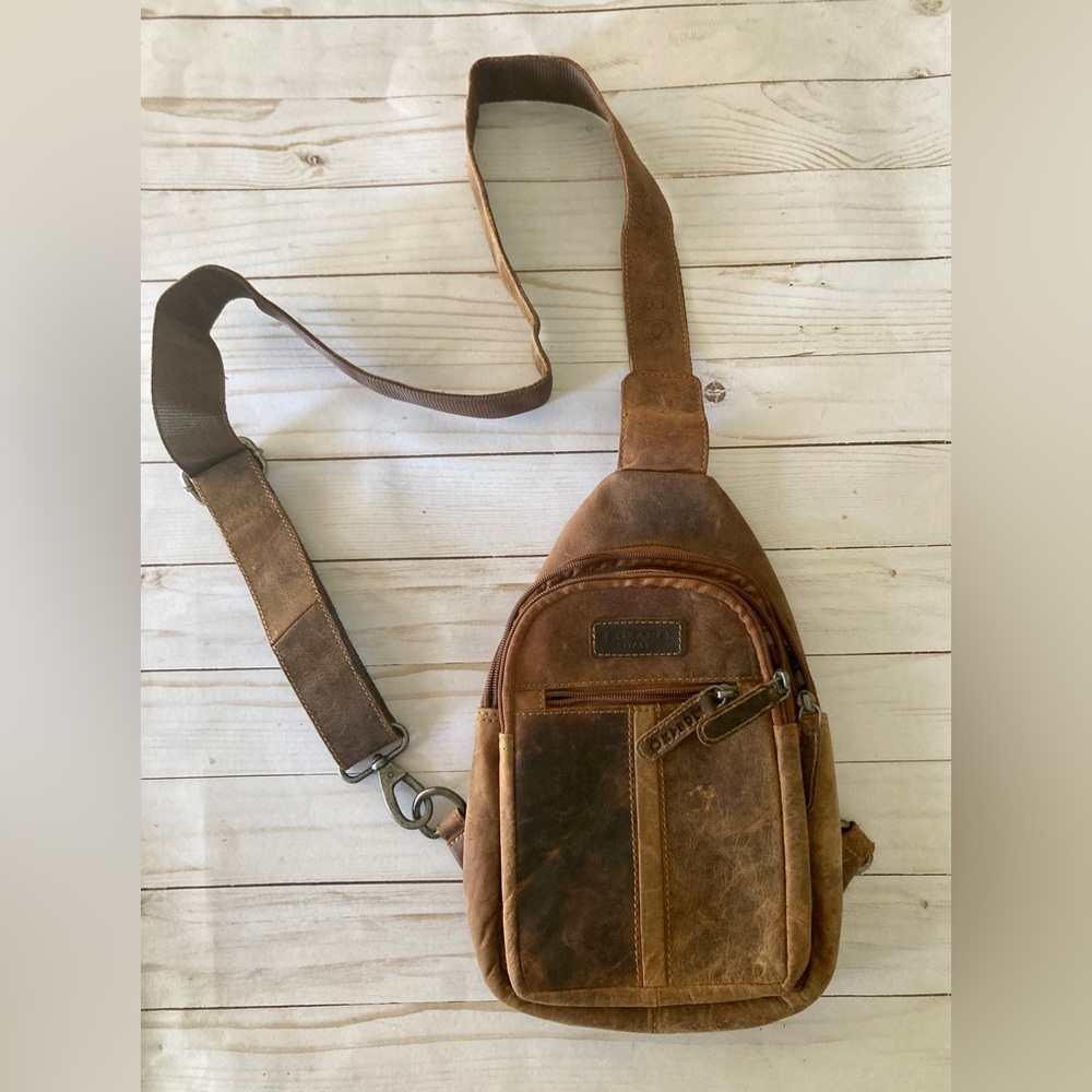 Lozano Italian Leather Crossbody bag